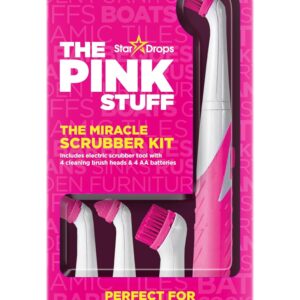 The Pink Stuff - Stardrops - The Miracle Scrubber Kit - 4 Cleaning Brush Heads