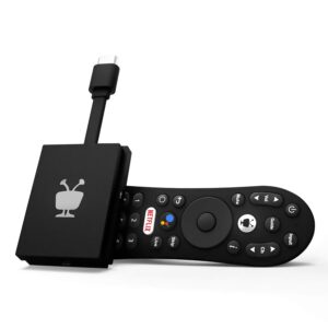 TiVo Stream 4K โ Every Streaming App and Live TV on One Screen โ 4K UHD, Dolby Vision HDR and Dolby Atmos Sound โ Powered by Android TV โ Plug-In Smart TV, One size