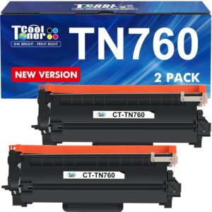 TN760 Toner for Brother Printer TN730: Compatible for Brother Toner TN-730/TN-760 TN 760 730 TN-760 TN-730 High Yield Black Cartridge MFC-L2710DW MFC-L2750DW DCP-L2550DW...