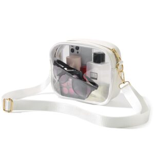 TOBVZOO Clear Bag Stadium Approved, Crossbody Transparent Bag for Concerts Sports Events, Purses for Men & Women