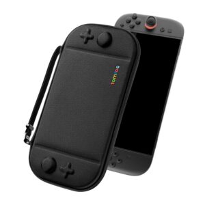 tomtoc Slim Carrying Case for Nintendo Switch 2 Model 2025, Odorless Felt Protective Hard Shell with 12 Game Card Slots, Portable Travel Storage Case with Original Patent and...