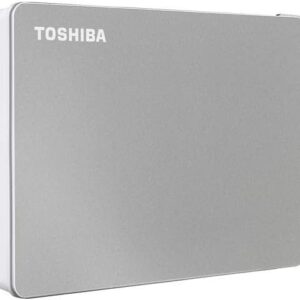 Toshiba Canvio Flex 2TB Portable External Hard Drive USB-C USB 3.0, Silver for PC, Mac, & Tablet - HDTX120XSCAA