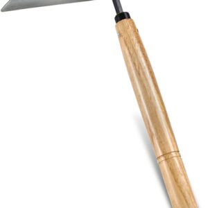 TOYPOPOR Japanese Weeding Sickle Hoe, Gardening Tools, Weed Remover, Hand Weed Cutter, Kama Twisted Scythe with High Carbon Steel Blade for Cutting Grass, Soil loosening,...