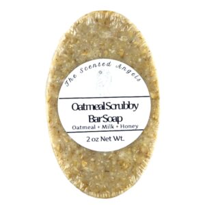 TSA Handmade All Natural Moisturizer Hand and Body Bar Soap, Oatmeal Scrubby, Exfoliate, Scented Fragrance, Sensitive Skin Care, Bath, Shower, Girl, Mothers Day, Woman, Teens,...