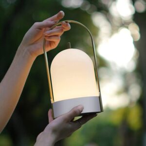 Tubicen Portable Lamp, Battery Operated Cordless Outdoor Table Lamps Rechargeable 4-Level Touch Dimmable IP44 Shower Lamp, Night Light for Patio Camping Dining Room Bedroom...