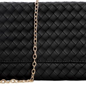 U+U Crossbody Bags for Women, Small Bag with Removable Chain, Card Slots & Phone Pocket - Lightweight Purse Wallet (8 Colors)
