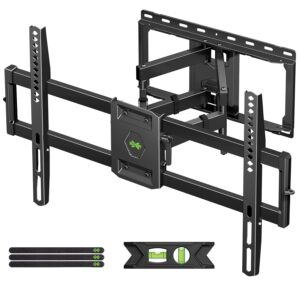 USX Mount Full Motion TV Wall Mount for Most 42-86 inch Flat Screen/LED/4K, TV Mount Bracket Dual Swivel Articulating Tilt 6 Arms, Max 16" Wood Studs, VESA 600x400mm, Holds up...
