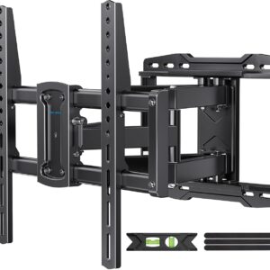 USX STAR UL Listed Full Motion TV Wall Mount Bracket for Most 37-86 inch TVs, Swivel Tilt Extension Level TV Mount, Max VESA 600x400mm, Holds up to 132lbs & 16" Wood Studs with...