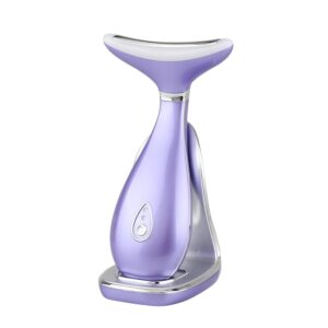 VRAIKO Lily Neck Face Massager, Face Sculpting Tool, Skin Rejuvenation Device with Thermal, Triple Action LED and Vibration, for Anti-Aging, Lifting and Tightening Sagging Skin...