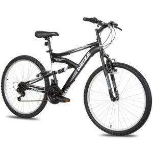 WEIZE Mountain Bike, 26/27.5 inch Outdoor Cycling Bike,18-Speed/High-Carbon Steel/Dual Full Suspension, Adjustable Ergonomic Seat for Men Women Adult, MTB Bicycle with...