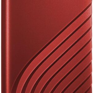 Western Digital 2TB My Passport SSD Portable External Solid State Drive, Red, Sturdy and Blazing Fast, Password Protection with Hardware Encryption - WDBAGF0020BRD-WESN