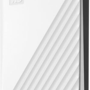 Western Digital 5TB My Passport Portable External Hard Drive with password protection and auto backup software, White - Western DigitalBPKJ0050BWT-WESN