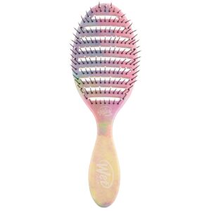 Wet Brush Speed Dry Hair Brush - Stripes (Color Wash) - Vented Design and Ultra Soft HeatFlex Bristles Are Blow Dry Safe With Ergonomic Handle Manages Tangle and Uncontrollable...