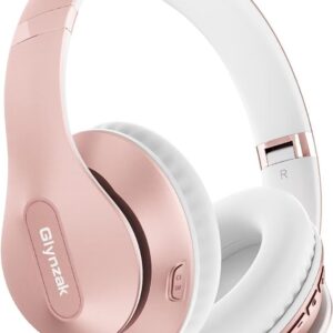 Wireless Bluetooth Headphones Over Ear 65H Playtime HiFi Stereo Headset with Microphone and 6EQ Modes Foldable Bluetooth V5.3 Headphones for Travel Smartphone Computer Laptop...