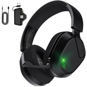 Wireless Gaming Headset for Xbox Series X/S, Xbox One, PS5, PC, Mac, Bluetooth 6.0 Gaming Headphones with Flip-to-Mute Noise-Canceling Mic, Foldable, 3D Surround Sound, 45H...