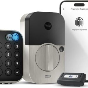 Yale Assure Lock 2 Touch Deadbolt, Satin Nickel Key-Free Smart Entry Door Lock with Z-Wave (ZW3) Connected Touchscreen Keypad for Code Entry and Remote Access, YRD430-F-ZW3-619