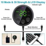 10 Modes 39 Levels of Intensity USB Rechargeable Portable Fitness Workout Equipment with 10pcs Free Gel Pads for Men Woman by SPORTLIMIT