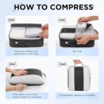 10 Set Compression Packing Cubes for Travel Essentials,Compressible Expandable Packing Cubes for Suitcase,OlarHike Luggage Organizer Bags for Travel,Handy Helper for Organizing... by OlarHike