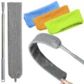 100 inches Retractable Gap Dust Cleaner Cleaning Tools with 4 Microfiber Dusting Cloths Long Handle, Washable and Retractable Duster Brush for Cleaning Under Appliances… by HTOOLPRO