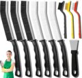 10Pcs Crevice Cleaning Brush Set with Scraper, Hard Bristle Cleaning Supplies for Kitchen, Bathroom, Corner, Sink, Cup, Teapot, Bottle by Dfacio