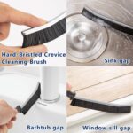 10Pcs Crevice Cleaning Tools, Gap Cleaning Brush Set,Cleaning Brushes Small Spaces, Hard Bristle Crevice Cleaning Brush Tool for Household Use Bathroom Tiles Kitchen by CRAFNEW