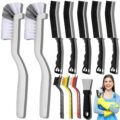 11Pcs Crevice Cleaning Brush Set, Hard Bristle Cleaning Supplies for Kitchen, Bathroom, Corner, Grout, Sink, Cup, Teapot, Bottle, Blender by Dfacio