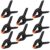 12 Pack Plastic Spring Clamps, 3.5inch Small Heavy Duty Clips for Crafts, Backdrop Stand, Woodworking, Photography Studios (Black) by Romeda