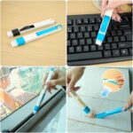 12 Pcs Crevice Cleaning Brush, Crevice Cleaning Tool, Cleaning Brush, Window Groove Cleaning Brush, Cleaning Tools, Small Brushes for Cleaning, Shutter Door Window Track Kitchen... by Maahongh