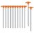 12PCS Tent Stakes,Camping Stakes,AVOFOREST 7.1Inch Non-Rust Metal Tent Pegs Ground Stakes Tent Spikes Camping,Hiking Orange by AVOFOREST