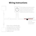 12V Motorcycle Heated Grips Cover, Universal Handlebar Grip, 3 Temperature Settings, IP67 Waterproof, ATV Scooter Motorcycle Hand Grip Heater Warmer Hot with Switch & Fuse by OXWIND