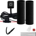 12V Motorcycle Heated Grips Cover, Universal Handlebar Grip, 3 Temperature Settings, IP67 Waterproof, ATV Scooter Motorcycle Hand Grip Heater Warmer Hot with Switch & Fuse by OXWIND