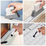 13pcs Household Cleaning Tools 2 in 1 Groove Cleaning Brush Window Track Cleaning Tools Hard Bristle Crevice Cleaning Brush Wire Brushes for Cleaning Rust by SzGnays