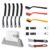 13pcs Household Cleaning Tools 2 in 1 Groove Cleaning Brush Window Track Cleaning Tools Hard Bristle Crevice Cleaning Brush Wire Brushes for Cleaning Rust by SzGnays