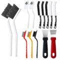 14Pcs Crevice Cleaning Brush Set, V Shape Grout Cleaner Brush for Deep Cleaning Gap, Hard Bristle Scrub Brushes Tools, Cleaning Supplies for Household Use, Bathroom, Kitchen,… by Agotglmi