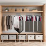 15" Gusseted Suit Bags for Closet Storage, 40" Clear Garment Bags for Hanging Clothes, Completely Sealed Suits Covers and Dust-proof Protector with Full Heavy-duty Side Zipper... by homeminda