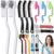 15PCS Crevice Cleaning Brush Set,Ideal for Kitchens, bathrooms, Grout Lines, Sinks, Cups, blenders, Window Tracks, and Other Tight Spaces Hard-Bristle Cleaning Brush Tools by sanzkjic