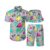 16 70s Shirts For Men,Hippie Shirt,Mens 70s Shirt,Mens Hawaiian Shirts And Shorts Set 16-S by COCYPAN