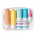 16 Pack Travel Bottles Set – TSA Approved Leak Proof Silicone Squeezable Containers for Toiletries, Conditioner, Shampoo, Lotion & Body Wash Accessories (White) by DEPOZA