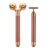 2-IN-1 Beauty Bar 24k Golden Pulse Facial Face Massager, Electric 3D Roller and T Shape Arm Eye Nose Head Massager Facial Roller Massager Kit Skin Care Tools by Beauty Bar