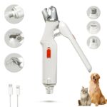 2-in-1 Cat Nail Clippers & Dog Nail Clippers Trimmers for Large Medium Small Dogs Cats Claw Trimmer Quick Sensor and Safety Guard USB Rechargeable with 2 LED Lights Dogs Nail... by CATPICK