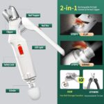 2-in-1 Cat Nail Clippers & Dog Nail Clippers Trimmers for Large Medium Small Dogs Cats Claw Trimmer Quick Sensor and Safety Guard USB Rechargeable with 2 LED Lights Dogs Nail... by CATPICK