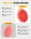 2 in 1 Silicone Body Scrubber, Anti Cellulite Massage Scrubber, Exfoliating Shower Brush for Men & Women, Removes Dead Skin, Reduces Cellulite, Improves Circulation, Fast Dry,... by EKOTTOK