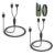 2-Pack Dog Shock Collar Charger Cord Replacement for Jugbow Training Collar, 2-in-1 Magnetic and USB C Charging Cable by YEAOI