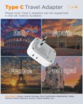 2 Pack European Plug Adapter USB C, TESSAN US to Europe Adapter 4 Outlets 3 USB Charger, Type C International Power Adaptor to Italy Spain France Portugal Iceland Germany,... by TESSAN