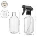 2-Pack Leakproof Spray Bottles (300ml/10oz) - Adjustable Nozzle for Fine Mist & Jet Stream | Premium Refillable Plastic Bottles for Hair Styling, Plant Misting, Cleaning... by Arkeiliy