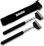 2 Pack Portable Extendable Back Scratcher, Stainless Steel Telescoping Back Scratcher with Beautiful Present Packaging by Kuvvfe