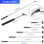 2 Pack Portable Extendable Back Scratcher, Stainless Steel Telescoping Back Scratcher with Beautiful Present Packaging by Kuvvfe