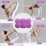 2 Packs Yoga Knee & Elbow Cushions - Extra Thick Foam for Knees, Elbows, Wrists, Hands & Head - Pilates & Kneeling Pads - Support Foam Pads for Women & Men by MBKHFLL