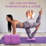 2 Packs Yoga Knee & Elbow Cushions - Extra Thick Foam for Knees, Elbows, Wrists, Hands & Head - Pilates & Kneeling Pads - Support Foam Pads for Women & Men by MBKHFLL