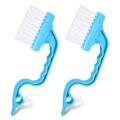 2 Pcs Crevice Cleaning Brush – Sliding Window Track & Gap Brush – Hard Bristle Dust Remover for Bathroom & Kitchen by DIMROM
